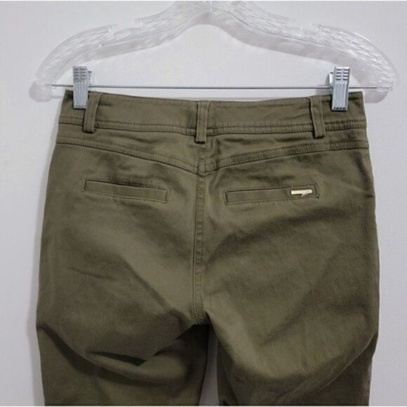 Cache Low Rise Army Green Split Ankle Pants Size 0 - Picture 7 of 9